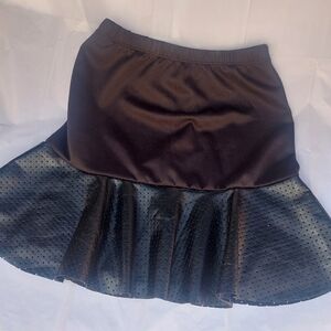 MARU black mini peplum skirt size small